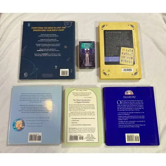 Book Bundle Tarot Astrology Dream Power Palmistry Herbalism W/ Tarot Deck Poster - Picture 7 of 16